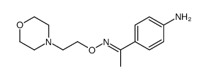 4'-Aminoacetophenone O-(2-morpholinoethyl)oxime结构式