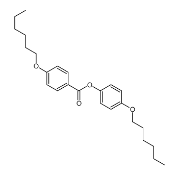 (4-hexoxyphenyl) 4-hexoxybenzoate结构式