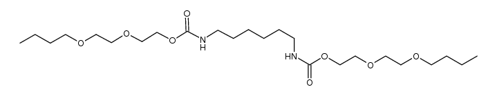 N,N'-hexanediyl-di(carbamic acid (2-(2-(butyloxy)ethyloxy)ethyl) ester) Structure