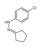 cyclopentanone-(4-chloro-phenylhydrazone) Structure