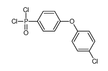 1-(4-chlorophenoxy)-4-dichlorophosphorylbenzene Structure