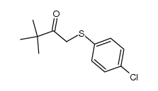 1-(4-chlorophenylthio)-3,3-dimethylbutan-2-one Structure