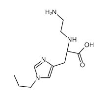 (2S)-2-(2-aminoethylamino)-3-(1-propylimidazol-4-yl)propanoic acid Structure