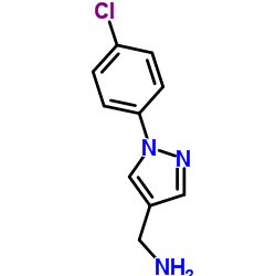 1-[1-(4-Chlorophenyl)-1H-pyrazol-4-yl]methanamine Structure