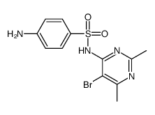 4-Amino-N-(5-bromo-2,6-dimethyl-4-pyrimidinyl)benzene-1-sulfonamide Structure