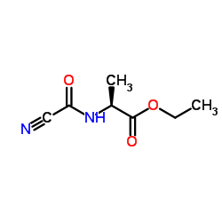 Ethyl N-(cyanocarbonyl)-L-alaninate结构式