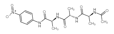 (2S)-2-acetamido-N-[(2S)-1-[[(2S)-1-(4-nitroanilino)-1-oxopropan-2-yl]amino]-1-oxopropan-2-yl]propanamide Structure