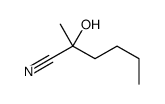 2-hydroxy-2-methyl-hexanenitrile Structure