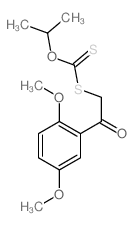 Carbonodithioic acid,S-[2-(2,5-dimethoxyphenyl)-2-oxoethyl] O-(1-methylethyl) ester结构式