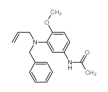 N-(3-(ally(benzyl)amino)-4-methoxyphenyl)acetamide结构式