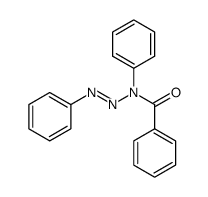 3-benzoyl-1,3-diphenyl-triazene结构式