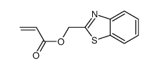 1,3-benzothiazol-2-ylmethyl prop-2-enoate结构式