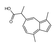 (2S)-2-(3,8-dimethylazulen-5-yl)propanoic acid结构式