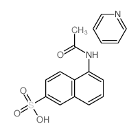 5-acetamidonaphthalene-2-sulfonic acid; pyridine Structure