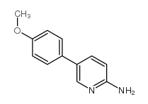 5-(4-甲氧基苯基)-2-氨基吡啶结构式