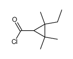 Cyclopropanecarbonyl chloride, 2-ethyl-2,3,3-trimethyl- (9CI) Structure