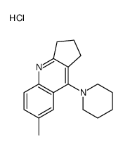 7-methyl-9-piperidin-1-yl-2,3-dihydro-1H-cyclopenta[b]quinoline,hydrochloride Structure