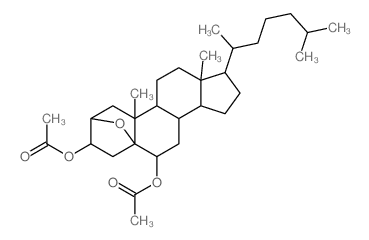 2,5-epoxycholestane-3,6-diyl diacetate结构式