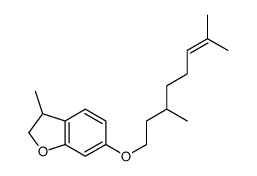 6-(3,7-dimethyloct-6-enoxy)-3-methyl-2,3-dihydro-1-benzofuran Structure