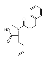 (2S)-2-[methyl(phenylmethoxycarbonyl)amino]hex-5-enoic acid结构式