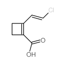 2-(2-chloroethenyl)cyclobutene-1-carboxylic acid结构式