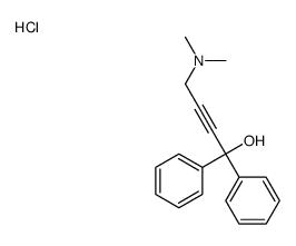 4-(dimethylamino)-1,1-diphenylbut-2-yn-1-ol,hydrochloride Structure