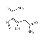 5-(carbamoylmethyl)-1H-imidazole-4-carboxamide structure