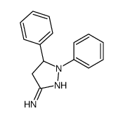 2,3-diphenyl-3,4-dihydropyrazol-5-amine Structure