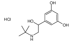 5-[2-(tert-butylamino)-1-hydroxyethyl]benzene-1,3-diol,hydrochloride Structure