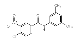 4-Chloro-N-(3,5-dimethylphenyl)-3-nitrobenzamide结构式