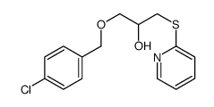 1-[(4-chlorophenyl)methoxy]-3-pyridin-2-ylsulfanylpropan-2-ol Structure