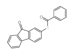 2-benzoylsulfanylfluoren-9-one structure