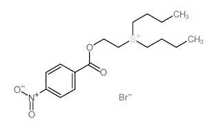 dibutyl-[2-(4-nitrobenzoyl)oxyethyl]sulfanium,bromide Structure