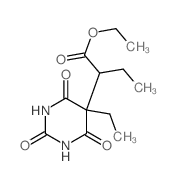ethyl 2-(5-ethyl-2,4,6-trioxo-1,3-diazinan-5-yl)butanoate structure