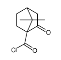 7,7-dimethyl-3-oxobicyclo[2.2.1]heptane-4-carbonyl chloride结构式