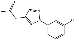 1-[2-(3-Chlorophenyl)-2H-1,2,3-triazol-4-yl]propan-2-one结构式
