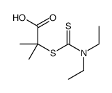 2-(diethylcarbamothioylsulfanyl)-2-methylpropanoic acid结构式