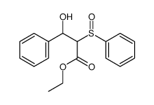 ethyl 3-hydroxy-3-phenyl-2-(phenylsulfinyl)propanoate Structure