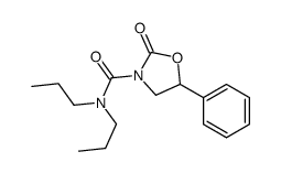 2-oxo-5-phenyl-N,N-dipropyl-1,3-oxazolidine-3-carboxamide Structure