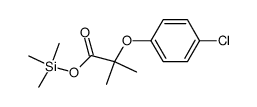 2-(4-Chlorophenoxy)-2-methylpropanoic acid trimethylsilyl ester结构式