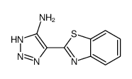 1H-1,2,3-Triazol-4-amine,5-(2-benzothiazolyl)-(9CI) structure