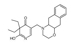 5-(2,3,4a,5,10,10a-hexahydrobenzo[g][1,4]benzoxazin-4-ylmethyl)-3,3-diethyl-1H-pyridine-2,4-dione Structure