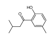 1-BUTANONE, 1-(2-HYDROXY-5-METHYLPHENYL)-3-METHYL- structure