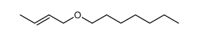 1-[(E)-2-Butenyloxy]heptane Structure