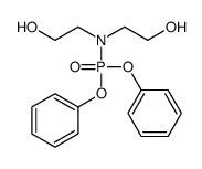 2-[diphenoxyphosphoryl(2-hydroxyethyl)amino]ethanol Structure