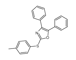 4,5-diphenyl-2-p-tolylsulfanyl-oxazole Structure