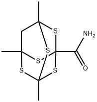 3,5,7-Trimethyl-2,4,6,8,9-pentathiaadamantane-1-carboxamide picture