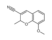 8-Methoxy-2-methyl-2H-1-benzopyran-3-carbonitrile结构式