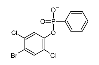 (4-bromo-2,5-dichlorophenoxy)-phenylphosphinate结构式
