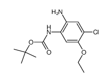 (2-amino-4-chloro-5-ethoxy-phenyl)-carbamic acid tert-butyl ester结构式